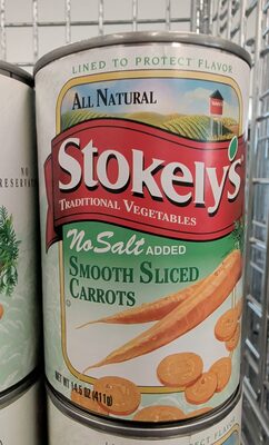 Stokely's No Salt Sliced Carrots 14.5oz