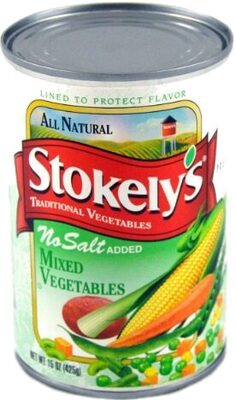 Stokely's No Salt Added Mixed Vegetable 15oz