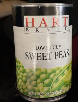 Hart Low Sodium Sweet Peas - 15oz can