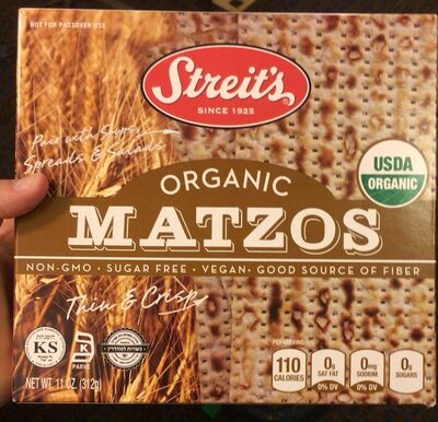 Thin & Crisp Organic Matzos, Thin & Crisp