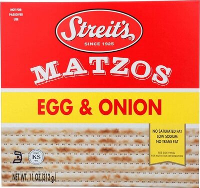 Egg & Onion Matzos, Egg; Onion