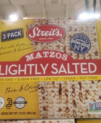 Lightly Salted Matzos, Lightly Salted