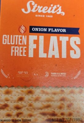 Onion Flavor Gluten Free Flats, Onion