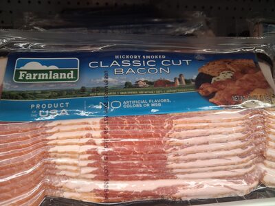 Farmland, Classic Cut Bacon, Hickory Smoked, Hickory Smoked