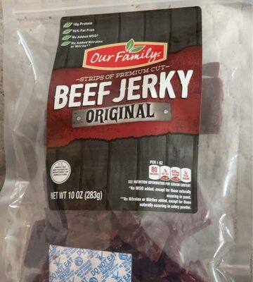 Original Beef Jerky Strips Of Premium Cut, Original Beef Jerky