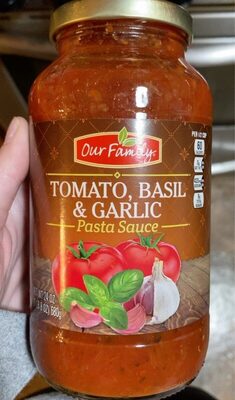 Tomato, Basil & Garlic Pasta Sauce, Tomato, Basil & Garlic