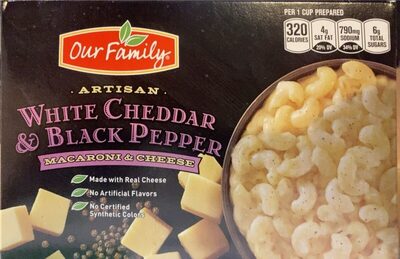 White Cheddar & Black Pepper Artisan Macaroni & Cheese, White Cheddar & Black Pepper