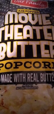 Movie Theater Butter Air Popped Popcorn, Movie Theater Butter