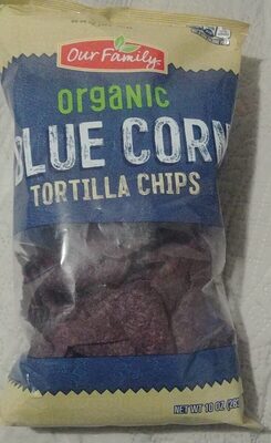 Blue Corn Organic Tortilla Chips, Blue Corn