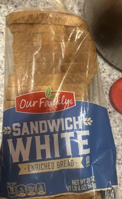 Sandwich White Enriched Bread, Sandwich White