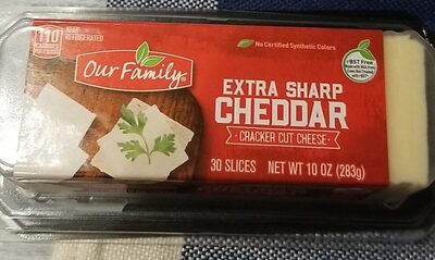 Extra Sharp Cheddar Cracker Cuts Cheese, Extra Sharp Cheddar