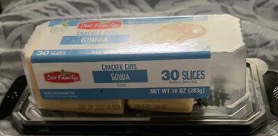 Gouda Cracker Cuts Cheese Slices, Gouda