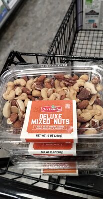 A Mix Of Salted Cashews, Almonds, Pecans, Brazil Nuts And Hazelnuts Deluxe Mixed Nuts