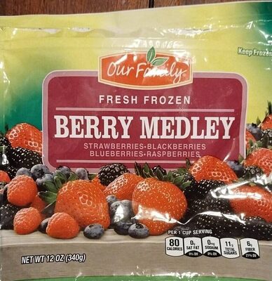 Fresh Frozen Berry Medley Strawberries, Blackberries, Blueberries, Raspberries, Berry Medley