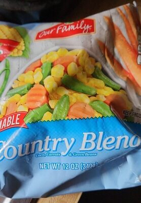 Steamable Country Blend Corn, Carrots & Green Beans, Country Blend