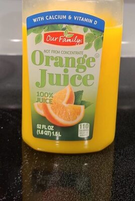 Orange With Calcium & Vitamin D 100% Juice, Orange