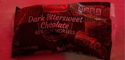 Dark Bittersweet Chocolate 60% Cacao Morsels, Dark Bittersweet Chocolate