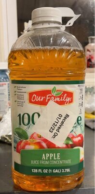 100% Apple Juice From Concentrate, Apple