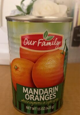Mandarin Oranges Whole Segments In Light Syrup