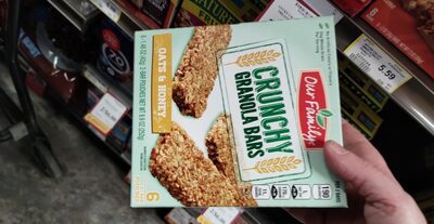 Oats & Honey Crunchy Granola Bars, Oats & Honey
