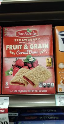 Strawberry Fruit & Grain Cereal Bars, Strawberry