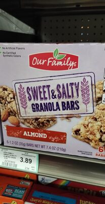 Almond Sweet & Salty Granola Bars, Almond