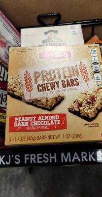 Chewy Protein Bars, Peanut, Almond & Dark Chocolate