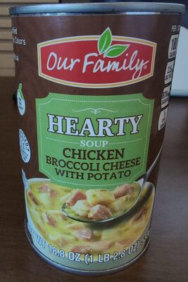 Chicken Broccoli Cheese With Potato Chunky Soup, Chicken Broccoli Cheese With Potato