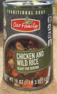Chicken And Wild Rice Traditional Soup, Chicken And Wild Rice