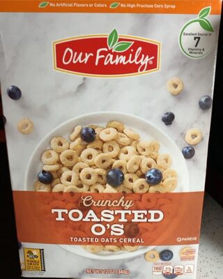 Toasted Oats Toasted Whole Grain Oat Cereal, Toasted Oats