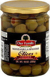 Manzanilla Stuffed Spanish Olives With Pimiento