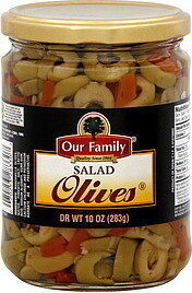Sliced Manzanilla Stuffed Salad Olives With Pimiento