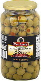 Manzanilla Stuffed Spanish Olives With Pimiento