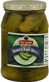 Kosher Baby Dill Whole Pickles, Kosher Baby Dill