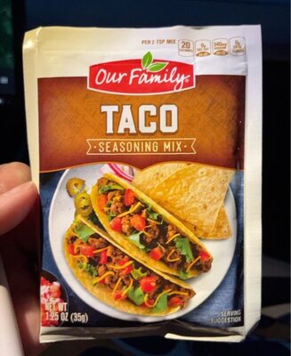 Mild Taco Seasoning Mix, Mild Taco