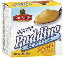 Banana Cream Instant Pudding & Pie Filling, Banana Cream