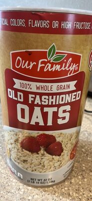 100% Whole Grain Old Fashioned Oats, Whole Grain