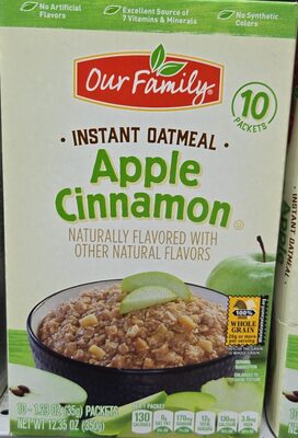 Apple Cinnamon Instant Oatmeal, Apple Cinnamon