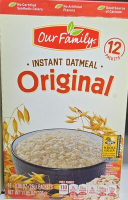 Original Instant Oatmeal, Original