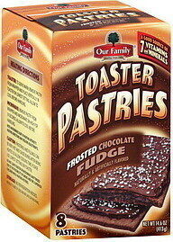 Frosted Chocolate Toaster Pastries, Frosted Chocolate