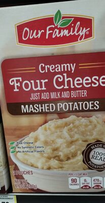 Creamy Four Cheese Mashed Potatoes, Creamy Four Cheese