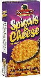 Spirals & Cheese Macaroni Dinner, Spirals & Cheese