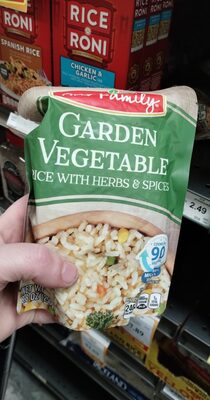 Garden Vegetable With Peas, Carrots & Corn 90 Second Rice, Garden Vegetable