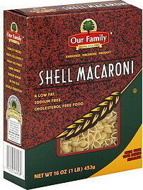 Enriched Macaroni Product, Macaroni Shells