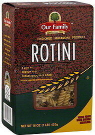 Enriched Macaroni Product, Rotini