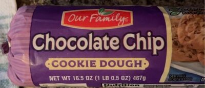 Chocolate Chip Ready To Bake Cookie Dough, Chocolate Chip