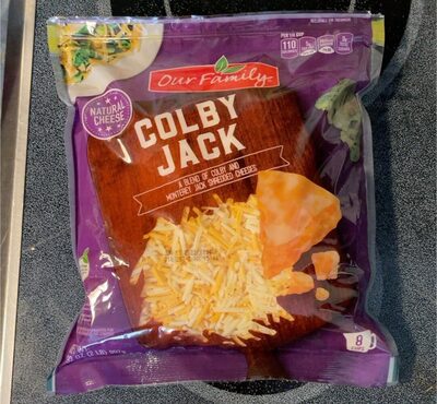 Colby Jack Blend Of Colby And Monterey Jack Shredded Natural Cheeses, Colby Jack