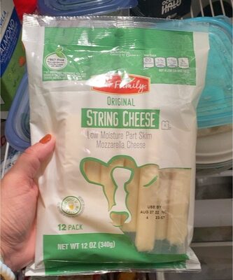 Original Mozzarella Low Moisture Part Skim String Cheese, Original Mozzarella