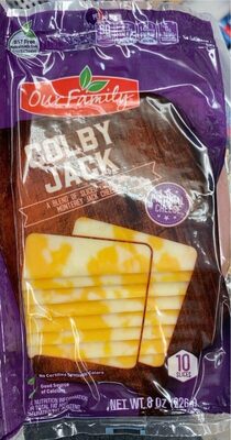Colby Jack A Blend Of Sliced Colby And Monterey Jack Cheeses, Colby Jack