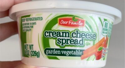 Garden Vegetable Cream Cheese Spread, Garden Vegetable